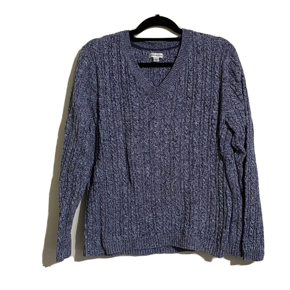 Croft&Barrow Cable Knit Women's Sweater Size XL in Deep Blue